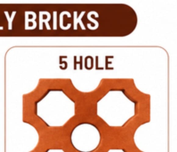 5 Hole Wet Jali Brick