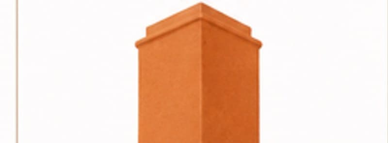 Clay ridge tile for roof apex
